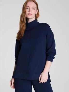 SPANX Air Essentials Turtleneck Tunic in Timeless Navy